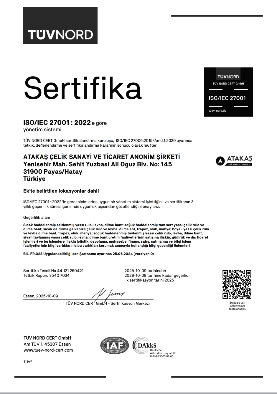 ISO 27001 DAKKS