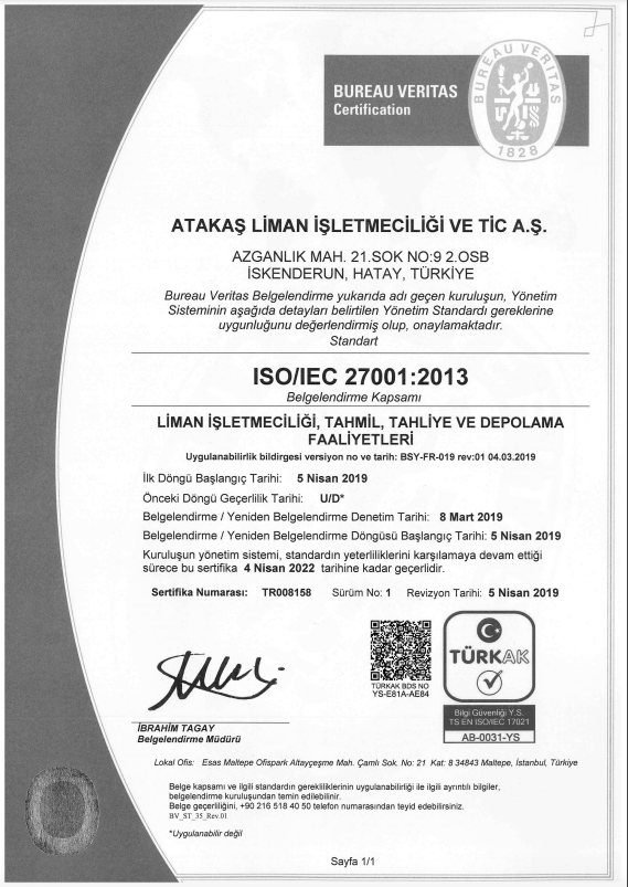 ISO 27001 TURKAK