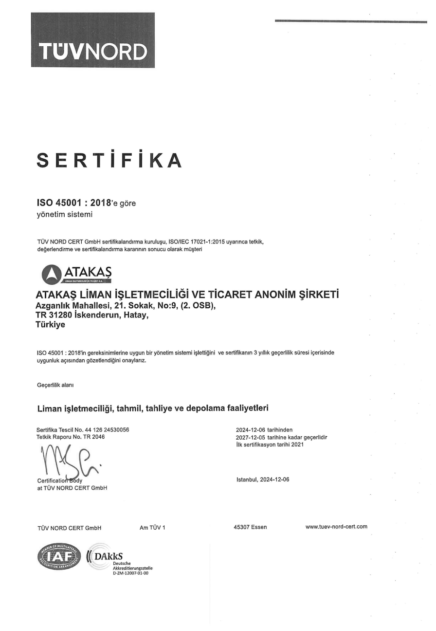 ISO 45001 DAKKS